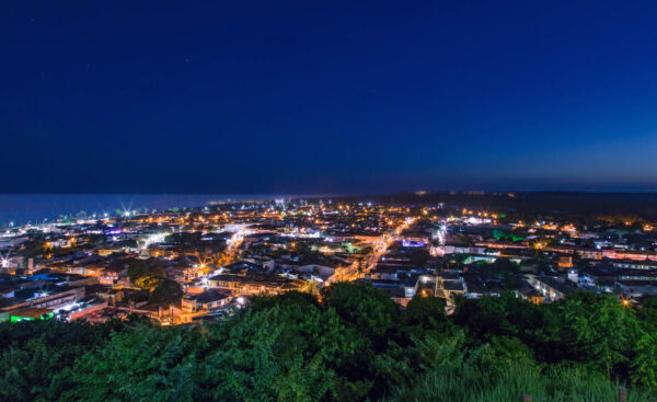 porto seguro eco bahia hotel vista da cidade noite