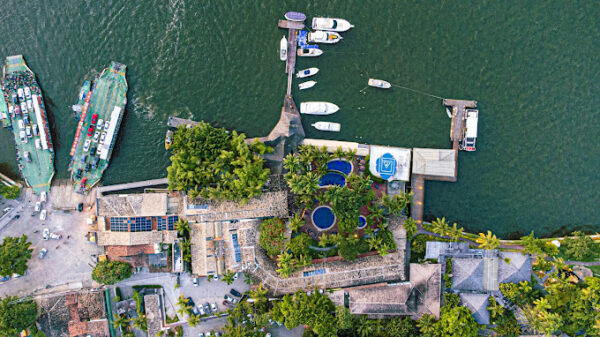 hotel quinta do porto vista mae heliponto visto de cima estrutura